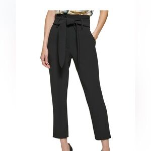 DKNY Women's Black Belted Pants